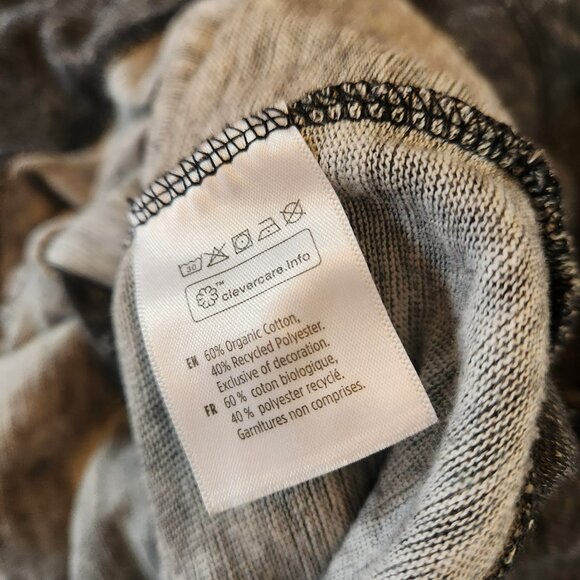 Small Grey Tentree Raglan Sweater Wrap Sweater Crewneck Pre-owned good condition - Picture 5 of 8